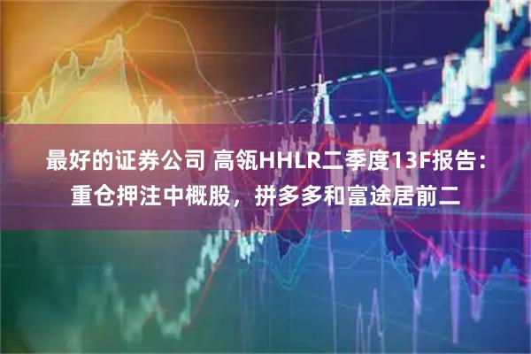 最好的证券公司 高瓴HHLR二季度13F报告：重仓押注中概股，拼多多和富途居前二